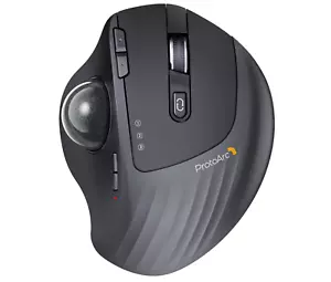 ProtoArc Wireless GRAY Trackball Mouse EM01 2.4G RGB Ergonomic-Open Box-READ - Picture 1 of 10