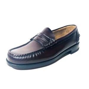 Florsheim Berkley burgunderrote Leder Penny Loafer elegante klassische Vintage-Schuhe 6D - Bild 1 von 10