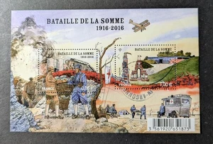 FRANCIA 2016 BLOQUE DE SELLOS OBLITERADOS F5075 BATALLA DEL SOMME Nuevo MNH - Imagen 1 de 1