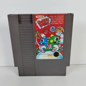 Bubble Bobble NES Nintendo Entertainment System Tested Working Free Ship
