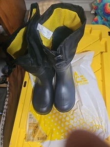 ACE WORK BOOTS MENS BULLFROG ELITE BLACK RUBBER SIZE 12 #71845 - Picture 1 of 5