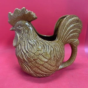 Farmhouse Ceramic Rooster Plant Vase - Picture 1 of 9