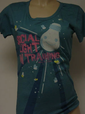 Camiseta para mujer David & Goliath Social Light In Training bombilla azul  Foto 1 de 2