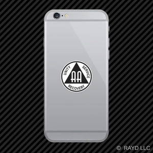 Autocollant pour téléphone portable symbole anonyme symbole AA coupe matrice mobile - Photo 1 sur 1