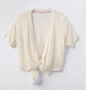 Matilda Jane Womens Cream Julep Super Soft Shrug with Tie Front Size Medium New - Picture 1 of 2
