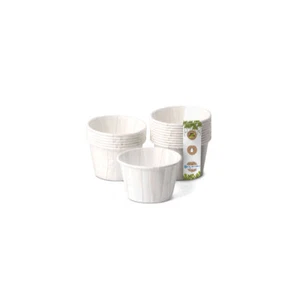 BIOZOYG Mini Probierbecher Shotbecher Einwegbecher kompostierbar weiß div Größen - Bild 1 von 11