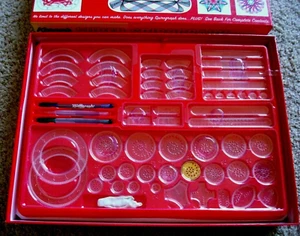 Spirograph Die Cast Gold Sprocket Edition-Kenner's 50th Anniversary-Completo - Imagen 1 de 10