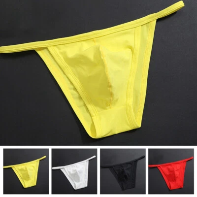 Slip bikini sexy vita bassa perizoma per uomo tanga costumi da bagno intimo - Immagine 1 di 4