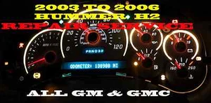 2003 to 2006 HUMMER H2 2004 2005 CLUSTER SOFTWARE & ODOMETER CALIBRATION SERVICE - Picture 1 of 4