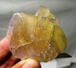 Yellow zoned Fluorite crystals - Cave-in-Rock mining area Hardin co, Illinois - Picture 1 of 9