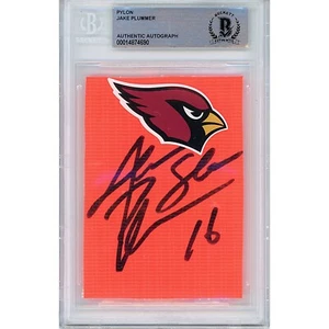 Jake Plummer Signed Football Pylon Cut Arizona Cardinals Auto Beckett Slab AZ - Picture 1 of 6