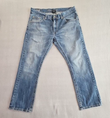 Request Jeans Men's 36x30 Embroidery Studded Pockets Feathering Straight EUC - Image 1 of 4