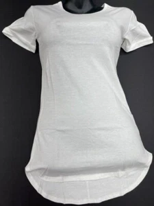 TINFL Homewear Women Blouse White Long Knit Tunic Pajama - Picture 1 of 4