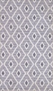 Geometric Modern Chinese Oriental Rug 3x5 Ivory/ Gray Carpet