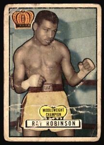 1951 Topps Ringside Vintage Boxing #43 "Sugar" Ray Robinson *Low Grade