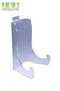 9" Acrylic Plate / Dish / Bowl / Art Easel Display Stand for Slatwall (27244A) - Picture 1 of 5
