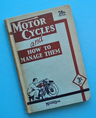 1942 Motorcycle Manual Book BSA Norton Triumph AJS Vincent Villiers Lucas Amal - Image 1 of 4