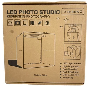 Photo Studio Light Box Led Portable Folding Photography Shooting Tent Kit 12" - Picture 1 of 5