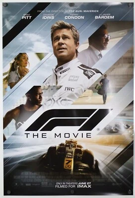 F1 - original DS movie poster 27x40 2025 D/S - Brad Pitt - Formula One - Final B