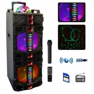 Befree Sound Dual 12 Inch Subwoofer Portable Bluetooth Party Speaker With Led Li - Picture 1 of 1