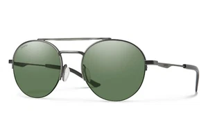Smith Optics Transporter Sunglasses ChromaPop Matte Dark Ruthenium, Gray Green - Picture 1 of 5