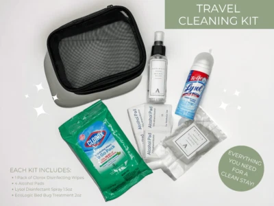 Travel Cleaning Kit, Hotel Room Cleaning Kit, Travel Size Cleaning Supplies, Min - Image 1 of 4