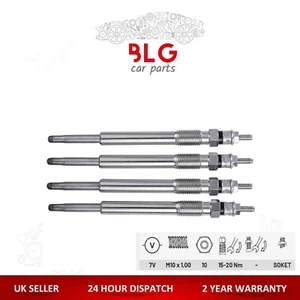 4X HEATER GLOW PLUGS FOR BMW 1 /2 /3 /4/5 /6 DIESEL N47 D20 5.4 V 12230038490 - Picture 1 of 12