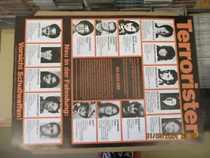 Gesuchte Anarchistische Gewalttäter - Fahndungsplakat - 1983 RAF - Bild 1 von 1