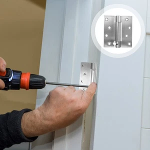 Bisagra de cierre automático de puerta 2 piezas bisagras de puerta con resorte repuesto de garaje - Imagen 1 de 10