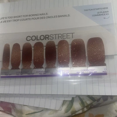 Color Street Color Play GILDED MAPLE nail polish strips  ombre glitter - Image 1 of 2
