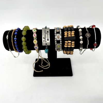 Lote de 11 Pulseras Mixtas Cuentas Elásticas Dije Boho Moda Joyería Foto 1 de 4