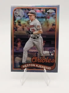 2024 Topps Chrome #89CB-18 Heston Kjerstad 1989 35th RC Rookie Baltimore Orioles - Picture 1 of 2