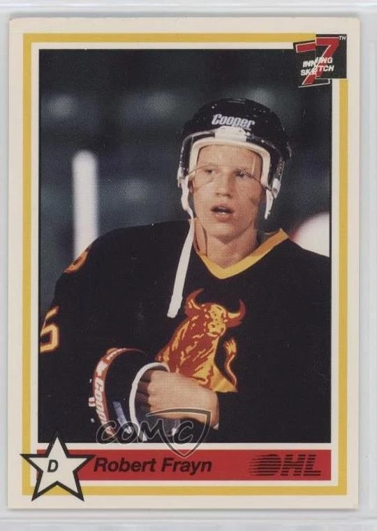 1990-91 7th Inning Sketch OHL Robert Frayn #6 - Image 1 of 2