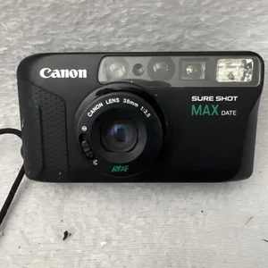 Cámara fotográfica Canon Sure Shot Max fecha apuntar y disparar 38 mm 3,5 - Imagen 1 de 8