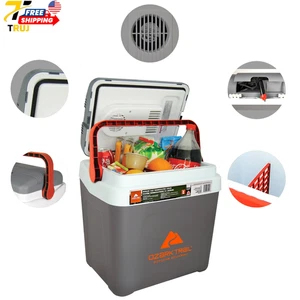26QT Elektrische Kühlbox 12V Tragbar Reise Strand Camping Picknick Isoliert Kühlbox G - Bild 1 von 9