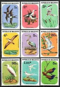 Malediven Briefmarke 691-699 - Vögel - Bild 1 von 1