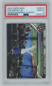 KEN GRIFFEY JR. 2023 Topps Now World Baseball Classic Card #WBC-57 - PSA 10 -132 - Picture 1 of 3