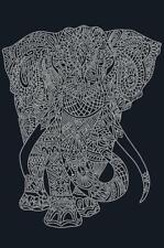 Bead Embroidery Kit on canvas elephant Bead stitch painting, Beading pattern kit