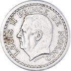 [#1041914] Coin, Monaco, Louis II, 2 Francs, 1943, Paris, EF(40-45), Aluminum-Br