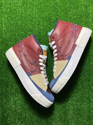 Nike SB Zoom Blazer Mid Edge Team Red/ Light Dew/ Summit White/ Navy DA2189-600 - Image 1 of 4