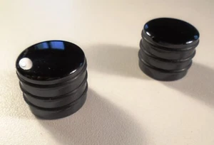 Nuevo 2 Botones Metal Negro Design - Ejes 6mm - para Guitarra - Imagen 1 de 3
