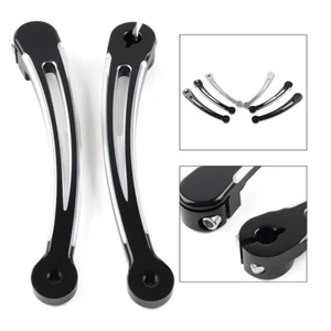 Palanca de cambios CNC talón puntera negra para Harley Touring 84-19 Softail 2000-17 - Imagen 1 de 15
