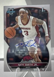๐ฅ NICK SMITH JR2022-23 Bowman University Chrome - Chrome Prospect Autographs ๐ฅ - Picture 1 of 4