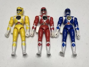 Bandai Mighty Morphin Power Rangers Red Blue Yellow Ranger 8" Action Figure 1993 - Bild 1 von 13