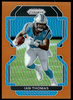 2021 Panini Prizm ORANGE Ian Thomas /249 Carolina Panthers #313 - Image 1 of 2