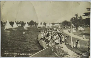 Old Postcard of Yacht Racing, Oulton Broad 1956 - Ref : 1020 - Picture 1 of 2