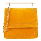 M2Malletier Mini Velvet Marigold Orange Studded Top Handle Crossbody Bag NWT