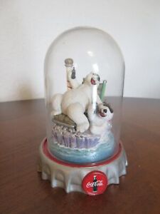 Coca-Cola Eisbär Figur Miniatur Diorama polar bear Werbefigur