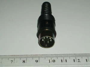 2er Set Vintage 5 Pin DIN Stecker mit Kunststoffgriff 80er Jahre - Bild 1 von 12