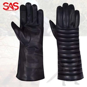 Handmade Darth Vader Gloves Geniune Leather, Mandalorian custom Gloves - Picture 1 of 1